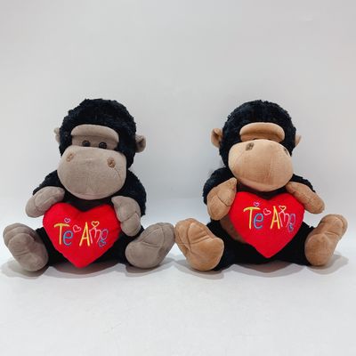 Peluche Toy Gorilla With Red Heart Item con la verifica di BSCI