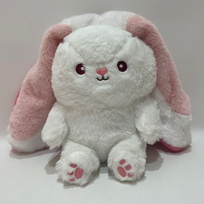 35cm 14&quot; Rosa&amp; Bianco Pasqua Plush Toy Bunny Coniglio Stuffato Animale in Fragole