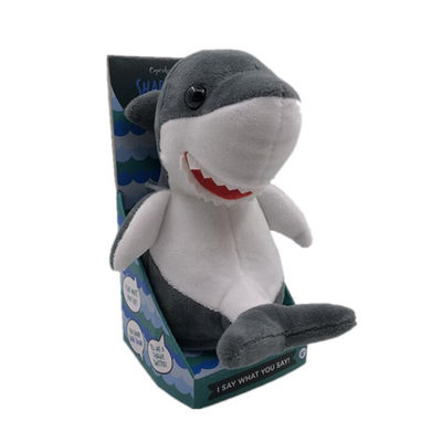 17cm 6,69&quot; peluche di registrazione Toy Shark Stuffed Animals &amp; giocattoli ROHS della peluche