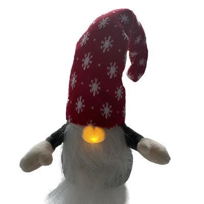 batterie a 20,47 pollici di Toy Gnome Stuffed Animal Toy 3A della peluche di Natale LED di 52cm