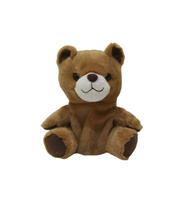 Registrazione ripetendo colore educativo Teddy Bear Polyester dei giocattoli 0.17M 6.7IN Brown della peluche