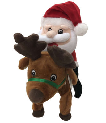 animale farcito di camminata 1.45ft di canto Santa Claus Musical Toy Christmas Moose di 0.35M