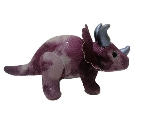 Poliestere porpora del triceratopo della peluche che farcisce i giocattoli 26cm