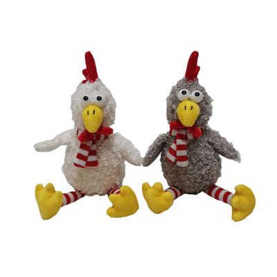 Polli del giocattolo 2 CLR della peluche di Pasqua con la scatola di compressione