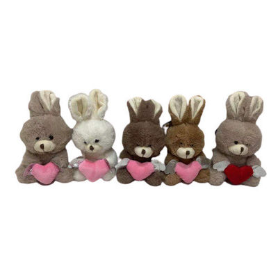 15 coniglio sveglio della peluche di cm 5 CLRS con i regali adorabili di San Valentino dei giocattoli del cuore