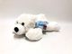 La peluche di menzogne bianca dell'orso polare dei bambini ha farcito il materiale da otturazione del cotone di Toy Gifts 100% pp