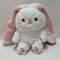 25cm 10&quot; Rosa&amp; Bianco Pasqua Plush Toy Coniglio Coniglio Stuffato Animale in Fragole