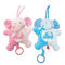 i giocattoli della peluche di 0.2M Pink Blue Infant danno una occhiata ad un cotone di Boo Musical Elephant Stuffed Animal pp