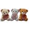 20 orsi adorabili della peluche di cm 3 CLRS con i regali di San Valentino dei giocattoli del cuore di scintillio