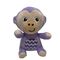 Regalo animale farcito di 15CM Fisher Price Plush Purple Monkey per i bambini