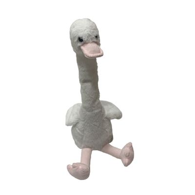 35cm Duck Plush Toy Recording Speaking bianco mentre torcendo collo
