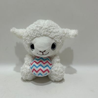 15cm di peluche di giocattolo agnello animale farcito con uova colorate per Pasqua