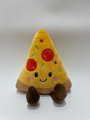 7 pcs assorted pizza giocattoli di peluche, carini animali ripieni di cibo per bambini e decorazioni domestiche