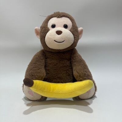 Interattivo Peek-a-Boo Scimmia giocattolo di peluche con funzione di registrazione e canto Banana Tenendo Nasconditi e cerca animale ripieno