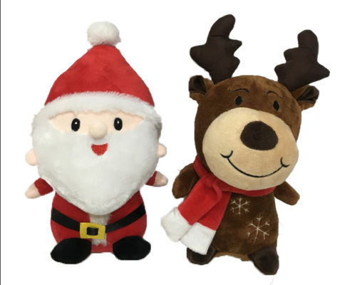albero di Natale di 24cm 9.45in con la renna Santa Claus Stuffed Animal degli animali farciti