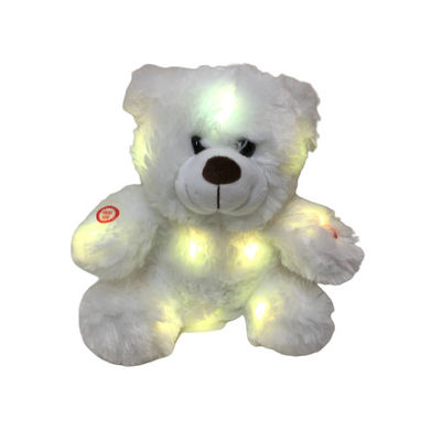 SGS animale di Toy Big White Bear Stuffed della peluche variopinta di 0.25M 9.84ft LED
