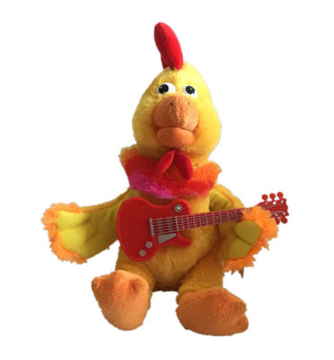 peluche animale farcita a 11,81 pollici Toy Playing Guitar di 30cm Chicken Little