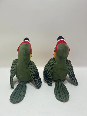 22 cm Pappagallo a due colori giocattoli di plastica per bambini carini giocattoli di cotone in PP