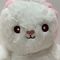 18cm 7&quot; Rosa&amp; Bianco Pasqua Plush Toy Bunny Coniglio Stuffed Animal in carota