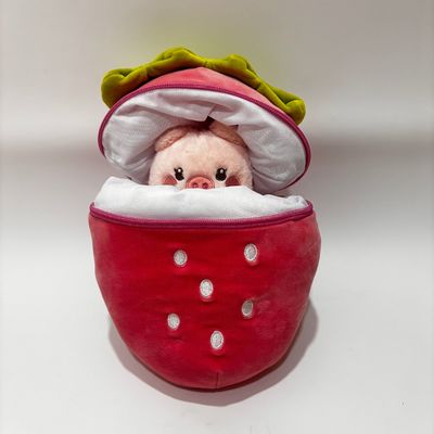 Giocattoli di peluche con cerniere in forma di fragola