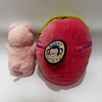 Giocattoli di peluche con cerniere in forma di fragola