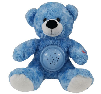 Vendita a caldo Animale farcito a LED Colorato Glowing Plush Teddy Bear Proiezione Luminosa Lullaby Plush Teddy Bear