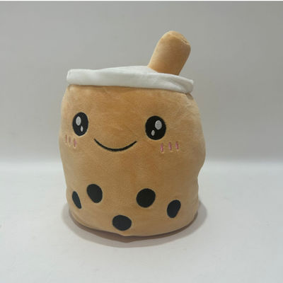Logo personalizzato doppio lato colore reversibile tazza di tè latte giocattolo di peluche