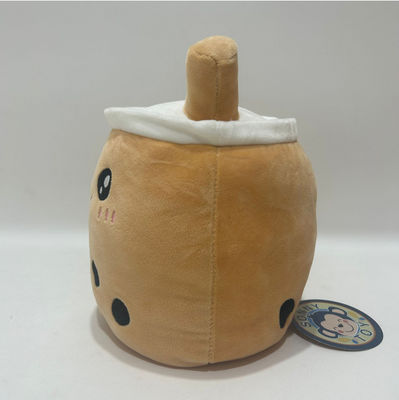 Logo personalizzato doppio lato colore reversibile tazza di tè latte giocattolo di peluche