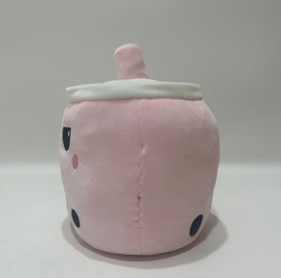 Logo personalizzato doppio lato colore reversibile tazza di tè latte giocattolo di peluche