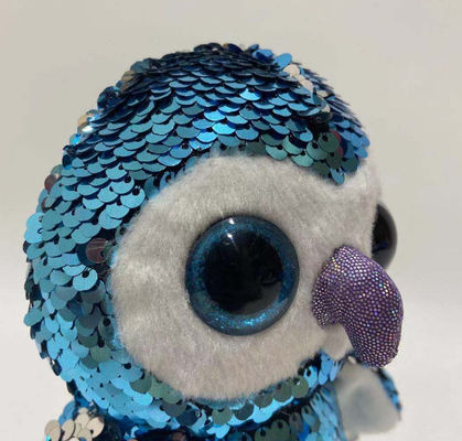 Hot Selling Voice Recording & Repeating Plush Flip Sequin Pinguino giocattolo