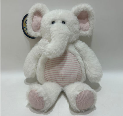 Fabbrica all'ingrosso può personalizzare giocattoli di peluche per piccoli elefanti con carta a sonagli