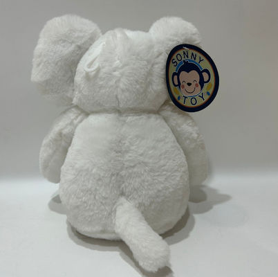 Fabbrica all'ingrosso può personalizzare giocattoli di peluche per piccoli elefanti con carta a sonagli
