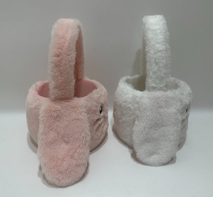 Hot Selling Pasqua Carino&Pretty Rosa &White Plush Bunny Basket giocattolo