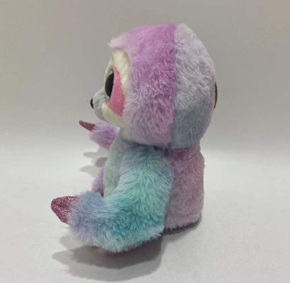 Registrazione del logo personalizzato e ripetizione Sinistra e destra Movimento viola rosa cravatta colorata giocattolo di peluche lento