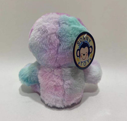 Registrazione del logo personalizzato e ripetizione Sinistra e destra Movimento viola rosa cravatta colorata giocattolo di peluche lento
