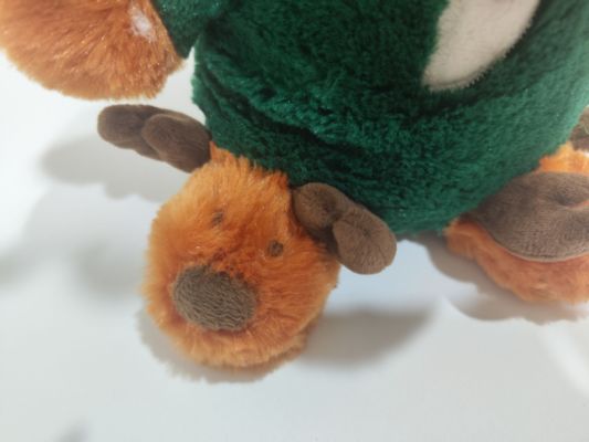 Bambini regalo di Natale Cervo divertente con piede tremante e canto giocattolo di peluche giocattolo elettronico