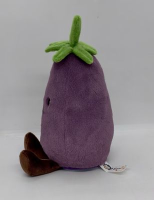 Giocattolo di peluche per l'incisione di melanzane viola realizzato in materiale di peluche e cotone 100% PP