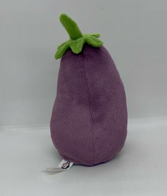 Giocattolo di peluche per l'incisione di melanzane viola realizzato in materiale di peluche e cotone 100% PP