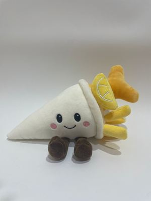 7 pezzi assortiti di peluche di pesce fritto e patatine, simpatici animali di peluche di cibo per bambini e decorazioni per la casa