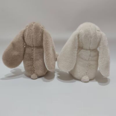 2 Assorted Sitting Lop-Ear Rabbit Plush Toys Soft & Cute Stuffed Bunny per bambino
