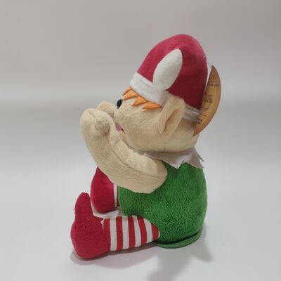 Peekaboo Elf con musica e braccia in movimento