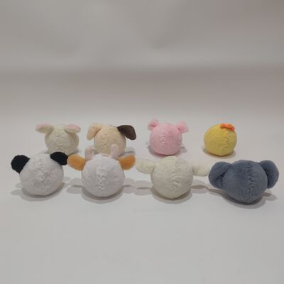 Vivace collezione di 8 palline rimbalzanti a tema animali della fattoria per il gioco