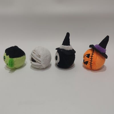 Set di 4 palline rimbalzanti colorate per Halloween per il gioco dei bambini