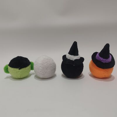 Set di 4 palline rimbalzanti colorate per Halloween per il gioco dei bambini
