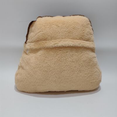 Dolce cuscino di budino di frutta in PVC trasparente con mini frutti colorati all'interno