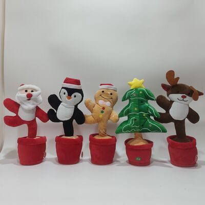 Canti e danze serie natalizie Babbo Natale Uomo pan di zenzero Albero di Natale Pinguini Alce