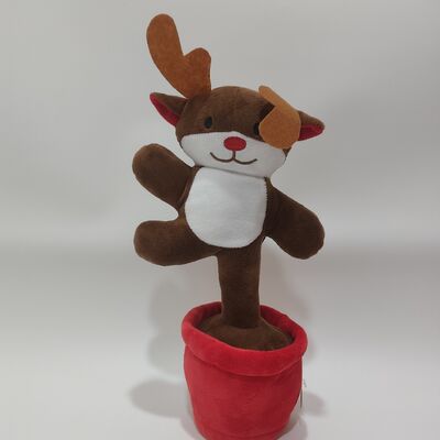 Canti e danze serie natalizie Babbo Natale Uomo pan di zenzero Albero di Natale Pinguini Alce