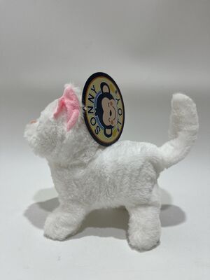 Peluche elettronico personalizzato a forma di gatto carino e camminante