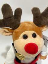 Peluche di renna natalizia che canta e balla con musica