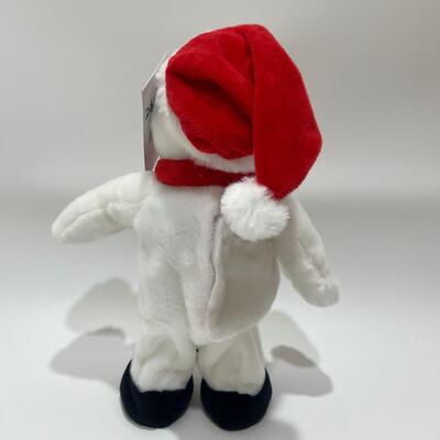 Pupazzo di neve di peluche natalizio che canta e balla con musica